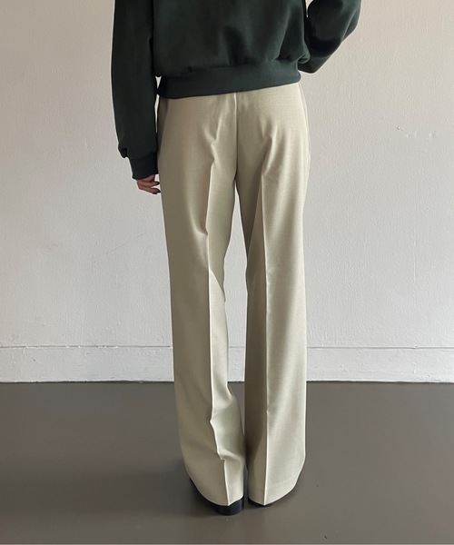 Didot.showroom(ディドット ショールーム)の「ピンタックワイドスラックス(スラックス・レディース・ブラック/カーキ・S/M)」の8枚目の写真