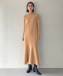 【CLEIO】フレアニットワンピース