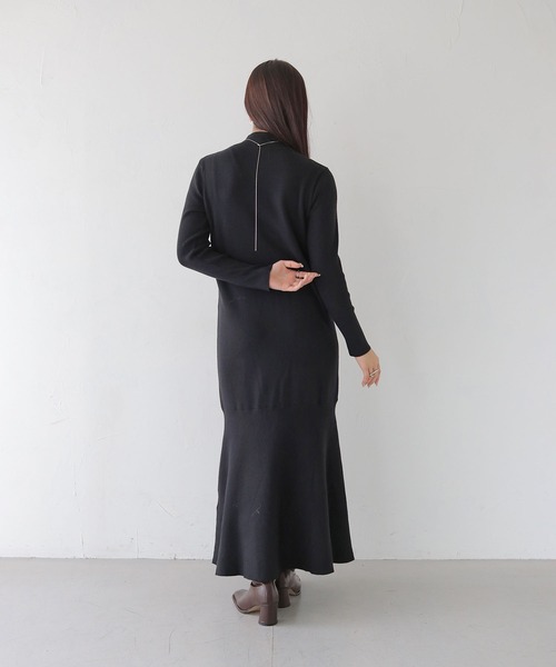 CLEIO（クレイオ）の「【CLEIO】フレアニットワンピース（ワンピース・レディース・アイボリー/ブラック/ベージュ・FREE）」の18枚目の写真