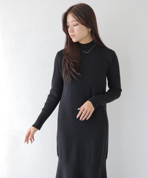 CLEIO（クレイオ）の「【CLEIO】フレアニットワンピース（ワンピース・レディース・アイボリー/ブラック/ベージュ・FREE）」の20枚目の写真