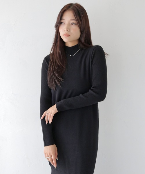 CLEIO（クレイオ）の「【CLEIO】フレアニットワンピース（ワンピース・レディース・アイボリー/ブラック/ベージュ・FREE）」の21枚目の写真