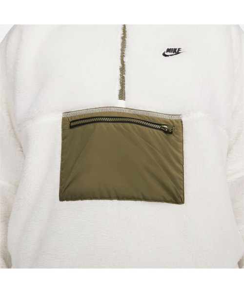 NIKE（ナイキ）の「ナイキ NIKE ナイキ クラブ+ ウィンター アノラック ハーフジップ L/S トップ（ブルゾン・メンズ・ブラック/ベージュ/アイボリー・S/M/L/3L/LL）」の6枚目の写真