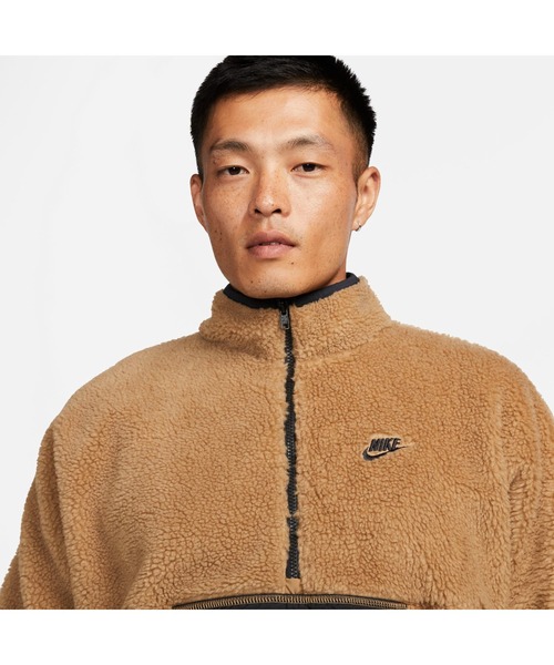 NIKE（ナイキ）の「ナイキ NIKE ナイキ クラブ+ ウィンター アノラック ハーフジップ L/S トップ（ブルゾン・メンズ・ブラック/ベージュ/アイボリー・S/M/L/3L/LL）」の19枚目の写真