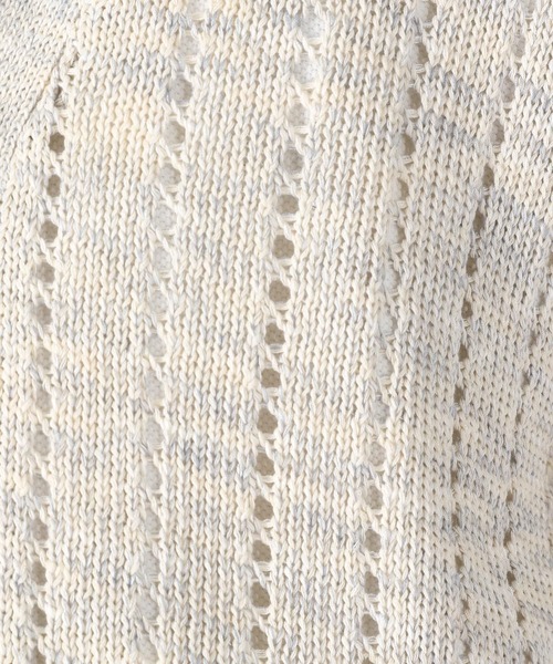 niko and...（ニコアンド）の「MIXヤーン透かしニットカーディガン（カーディガン/ボレロ・メンズ・ライトグレー/ネイビー/オレンジ・MEDIUM/LARGE）」の17枚目の写真