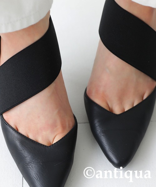 antiqua(アンティカ)の「ゴアパンプス(パンプス・レディース・ブラック・S/M/L/LL)」の7枚目の写真