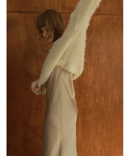 AMAIL(アマイル)の「Nudy maxi Tdress(ドレス・レディース・ベージュ/ブラック・FREE)」の12枚目の写真