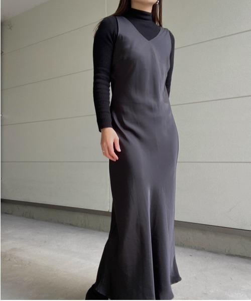 AMAIL(アマイル)の「Nudy maxi Tdress(ドレス・レディース・ベージュ/ブラック・FREE)」の17枚目の写真