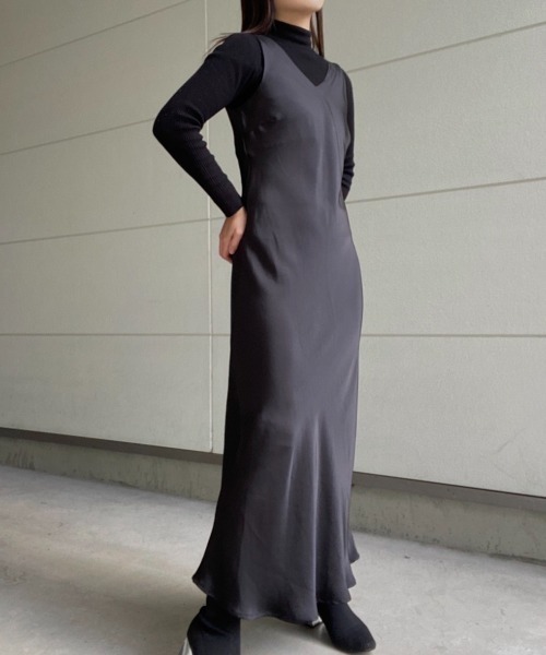 AMAIL(アマイル)の「Nudy maxi Tdress(ドレス・レディース・ベージュ/ブラック・FREE)」の16枚目の写真