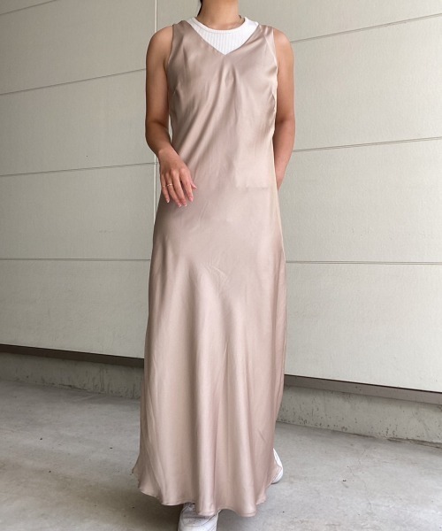 AMAIL(アマイル)の「Nudy maxi Tdress(ドレス・レディース・ベージュ/ブラック・FREE)」の13枚目の写真