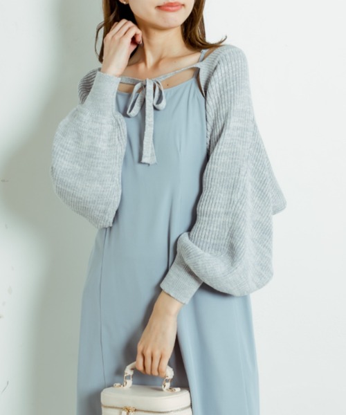 OLIVE des OLIVE（オリーブデオリーブ）の「ボレロ×キャミワンピースセット（ワンピース・レディース・ベージュ/チャコールグレー/サックスブルー・FREE）」の19枚目の写真