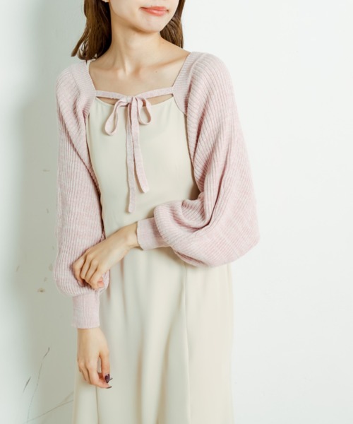 OLIVE des OLIVE（オリーブデオリーブ）の「ボレロ×キャミワンピースセット（ワンピース・レディース・ベージュ/チャコールグレー/サックスブルー・FREE）」の13枚目の写真