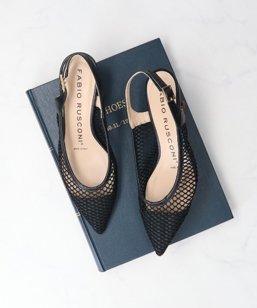 FABIO RUSCONI（ファビオルスコーニ）の「【FABIO RUSCONI】バックバンドネットパンプス(F31307)（パンプス・レディース・レッド/ブラック/イエロー・35/36/37/38/39）」の2枚目の写真