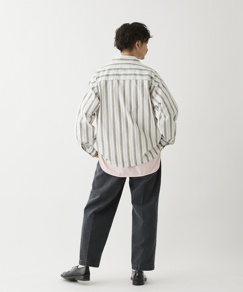 JOURNAL STANDARD relume(ジャーナルスタンダード レリューム)の「セミワイドデニムスラックス(デニムパンツ・メンズ・ネイビー/ブラック系その他・MEDIUM/LARGE)」の5枚目の写真