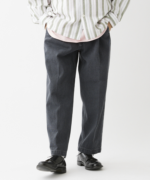 JOURNAL STANDARD relume(ジャーナルスタンダード レリューム)の「セミワイドデニムスラックス(デニムパンツ・メンズ・ネイビー/ブラック系その他・MEDIUM/LARGE)」の7枚目の写真