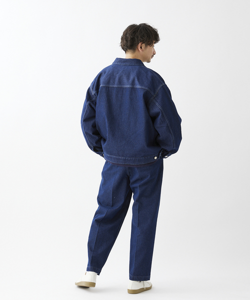 JOURNAL STANDARD relume(ジャーナルスタンダード レリューム)の「セミワイドデニムスラックス(デニムパンツ・メンズ・ネイビー/ブラック系その他・MEDIUM/LARGE)」の12枚目の写真