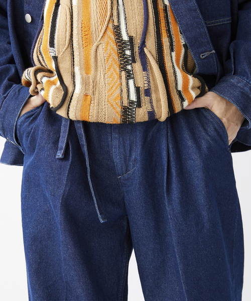 JOURNAL STANDARD relume(ジャーナルスタンダード レリューム)の「セミワイドデニムスラックス(デニムパンツ・メンズ・ネイビー/ブラック系その他・MEDIUM/LARGE)」の15枚目の写真
