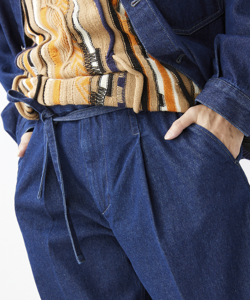 JOURNAL STANDARD relume(ジャーナルスタンダード レリューム)の「セミワイドデニムスラックス(デニムパンツ・メンズ・ネイビー/ブラック系その他・MEDIUM/LARGE)」の16枚目の写真