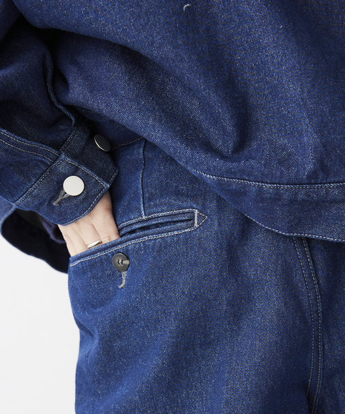 JOURNAL STANDARD relume(ジャーナルスタンダード レリューム)の「セミワイドデニムスラックス(デニムパンツ・メンズ・ネイビー/ブラック系その他・MEDIUM/LARGE)」の18枚目の写真