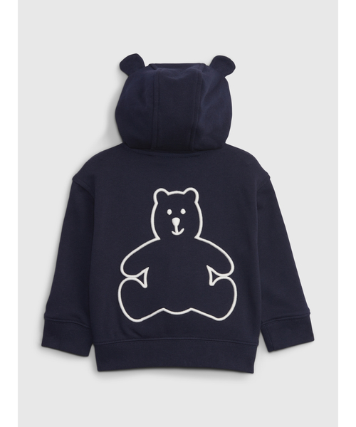 GAP(ギャップ)の「Gapロゴブラナンベアパーカー(ベビー)(パーカー・キッズ・ネイビー/ライトブルー・12-18M/6-12M/3-6M/18-24M)」の4枚目の写真