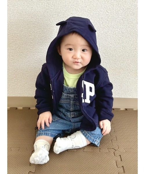 GAP(ギャップ)の「Gapロゴブラナンベアパーカー(ベビー)(パーカー・キッズ・ネイビー/ライトブルー・12-18M/6-12M/3-6M/18-24M)」の7枚目の写真