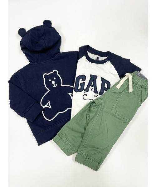 GAP(ギャップ)の「Gapロゴブラナンベアパーカー(ベビー)(パーカー・キッズ・ネイビー/ライトブルー・12-18M/6-12M/3-6M/18-24M)」の9枚目の写真