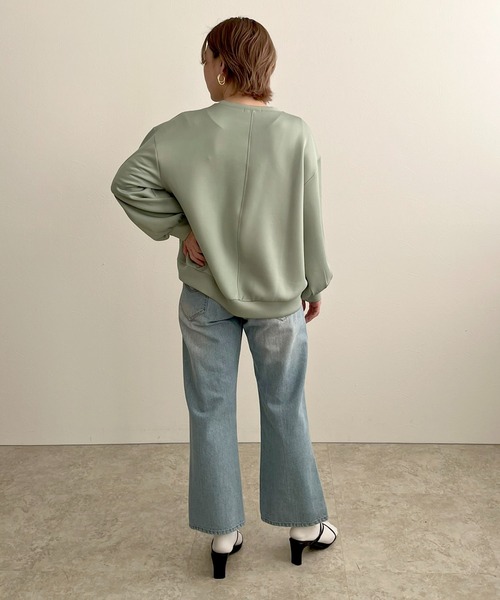 LHELBIE(レルビエ)の「フラワーコード刺繍プルオーバー(Tシャツ/カットソー・レディース・グリーン/ブラック/オフホワイト・M)」の20枚目の写真