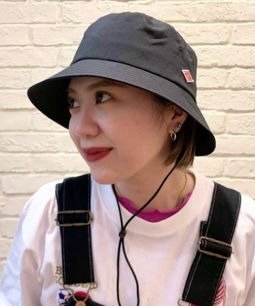 Ray BEAMS（レイビームス）の「DANTON / ポリエステル ハット（ハット・レディース・オフホワイト/ブラック/オレンジ・ONE SIZE）」の3枚目の写真