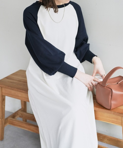 DISCOAT（ディスコート）の「【WEB限定】ポイント刺繍ラグランワンピース（ワンピース・レディース・ホワイト/ブラック/アイボリー/グレイッシュベージュ・MEDIUM）」の11枚目の写真