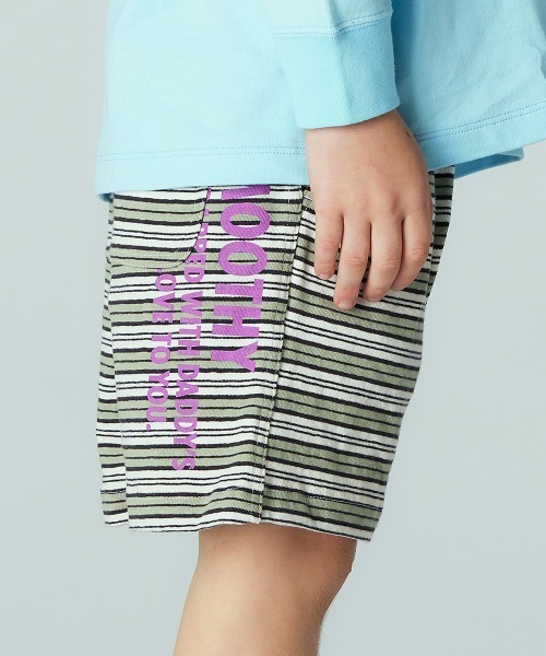 Smoothy(スムージー)の「SMOOTHY マルチボーダーショートパンツ(その他パンツ・キッズ・オレンジ系その他/グリーン系その他/ブルー系その他・110/120/130/140/150/160/100)」の6枚目の写真