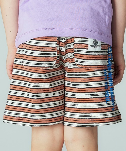 Smoothy(スムージー)の「SMOOTHY マルチボーダーショートパンツ(その他パンツ・キッズ・オレンジ系その他/グリーン系その他/ブルー系その他・110/120/130/140/150/160/100)」の9枚目の写真