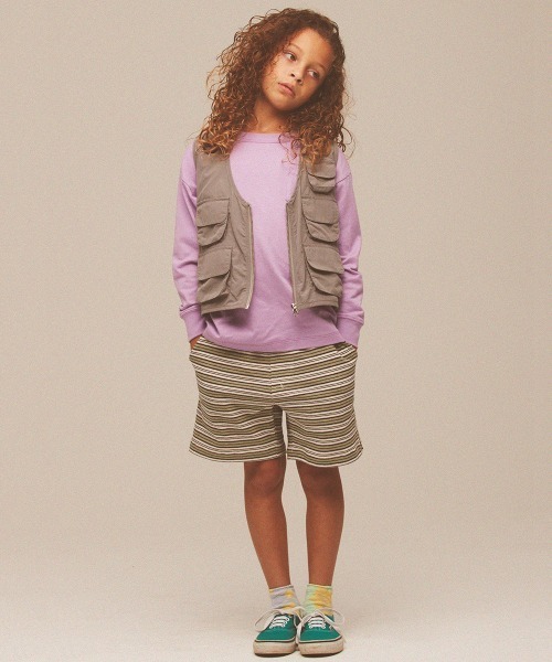 Smoothy(スムージー)の「SMOOTHY マルチボーダーショートパンツ(その他パンツ・キッズ・オレンジ系その他/グリーン系その他/ブルー系その他・110/120/130/140/150/160/100)」の10枚目の写真