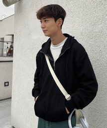 Couleur Meler（クルールメリー）の「Couleur Meler sakasa　half zip sweat hoodie（パーカー）」