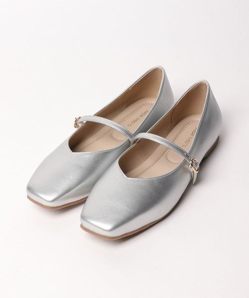 GLOBAL WORK（グローバルワーク）の「らくっションストラップパンプス/177156（パンプス・レディース・ブラック/シルバー/オフホワイト/ベージュ/その他・LARGE/MEDIUM）」の4枚目の写真