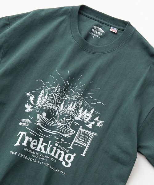 OUTDOOR PRODUCTS APPAREL(アウトドアプロダクツアパレル)の「USAコットン プリント バックプリント ワンポイント ビッグシルエット Tシャツ(Tシャツ/カットソー・メンズ・ベージュ/ブラック系その他/カーキ/ホワイト/その他/ダークグリーン/ブラウン/ブラック/ホワイト系その他・MEDIUM/X-LARGE/LARGE)」の8枚目の写真