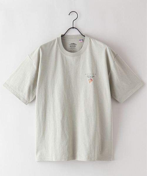 OUTDOOR PRODUCTS APPAREL(アウトドアプロダクツアパレル)の「USAコットン プリント バックプリント ワンポイント ビッグシルエット Tシャツ(Tシャツ/カットソー・メンズ・ベージュ/ブラック系その他/カーキ/ホワイト/その他/ダークグリーン/ブラウン/ブラック/ホワイト系その他・MEDIUM/X-LARGE/LARGE)」の20枚目の写真