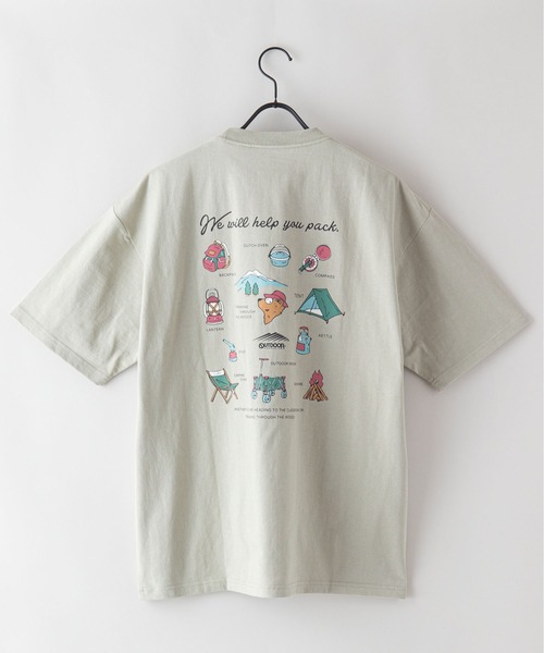 OUTDOOR PRODUCTS APPAREL(アウトドアプロダクツアパレル)の「USAコットン プリント バックプリント ワンポイント ビッグシルエット Tシャツ(Tシャツ/カットソー・メンズ・ベージュ/ブラック系その他/カーキ/ホワイト/その他/ダークグリーン/ブラウン/ブラック/ホワイト系その他・MEDIUM/X-LARGE/LARGE)」の21枚目の写真