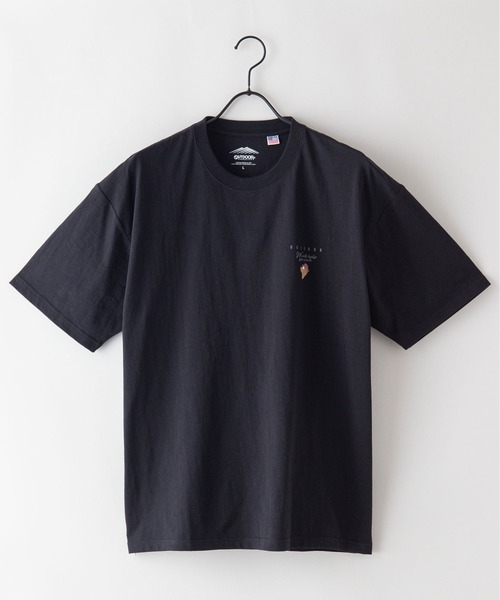 OUTDOOR PRODUCTS APPAREL(アウトドアプロダクツアパレル)の「USAコットン プリント バックプリント ワンポイント ビッグシルエット Tシャツ(Tシャツ/カットソー・メンズ・ベージュ/ブラック系その他/カーキ/ホワイト/その他/ダークグリーン/ブラウン/ブラック/ホワイト系その他・MEDIUM/X-LARGE/LARGE)」の16枚目の写真