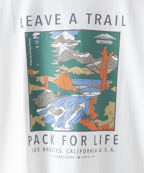 OUTDOOR PRODUCTS APPAREL(アウトドアプロダクツアパレル)の「USAコットン プリント バックプリント ワンポイント ビッグシルエット Tシャツ(Tシャツ/カットソー・メンズ・ベージュ/ブラック系その他/カーキ/ホワイト/その他/ダークグリーン/ブラウン/ブラック/ホワイト系その他・MEDIUM/X-LARGE/LARGE)」の13枚目の写真