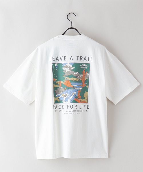 OUTDOOR PRODUCTS APPAREL(アウトドアプロダクツアパレル)の「USAコットン プリント バックプリント ワンポイント ビッグシルエット Tシャツ(Tシャツ/カットソー・メンズ・ベージュ/ブラック系その他/カーキ/ホワイト/その他/ダークグリーン/ブラウン/ブラック/ホワイト系その他・MEDIUM/X-LARGE/LARGE)」の12枚目の写真