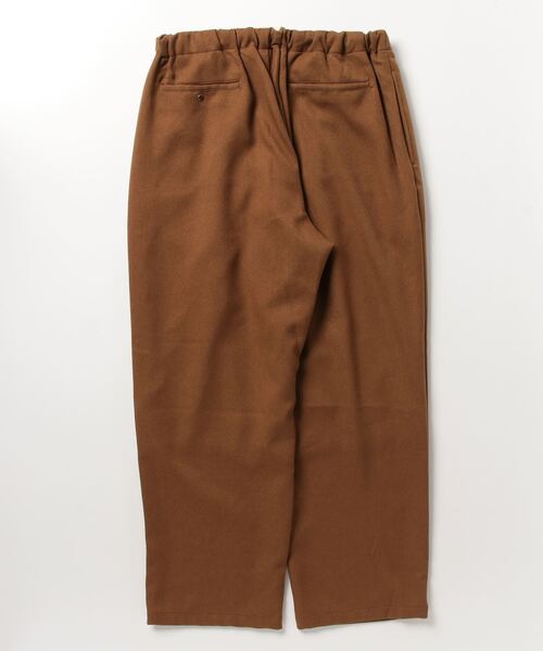 YSTRDY's TMRRW（イエスタデイズトゥモロー）の「【YSTRDY'S TMRRW/イエスタデイズトゥモロウ】WOOLLY TWILL PHAT EASY PANTS（スラックス・メンズ・キャメル・M）」の2枚目の写真