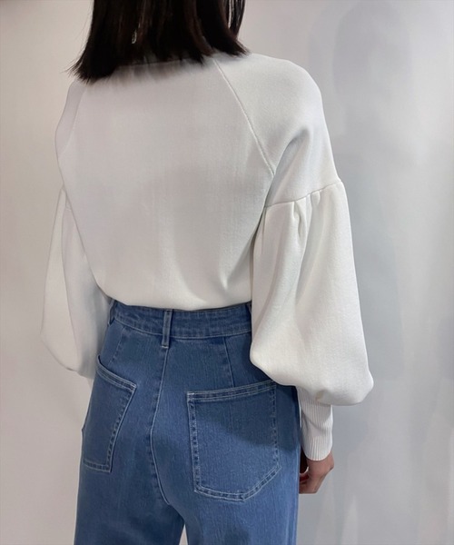 REDYAZEL（レディアゼル）の「袖ボリュームデコルテあきニット（ニット/セーター・レディース・オフホワイト/サックスブルー/ネイビー・FREE）」の20枚目の写真
