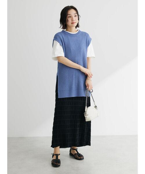 Sugar spoon（シュガースプーン）の「・SUGAR　SPOON　シャーリングギャザースカート（スカート・レディース・レッド/ブラック/ベージュ・FREE）」の22枚目の写真