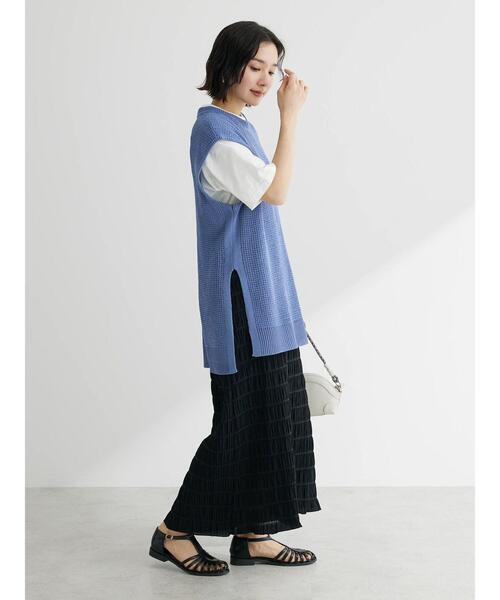 Sugar spoon（シュガースプーン）の「・SUGAR　SPOON　シャーリングギャザースカート（スカート・レディース・レッド/ブラック/ベージュ・FREE）」の21枚目の写真