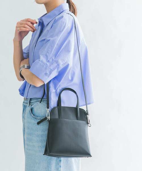 KBF（ケイビーエフ）の「ミニハンドルBAG（ハンドバッグ・レディース・ブラック/ホワイト・ONE）」の2枚目の写真