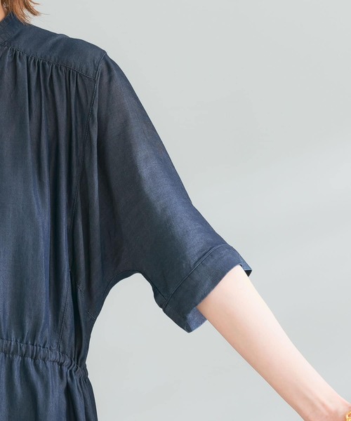 アーバンリサーチ ロッソ ハーフスリーブデニムワンピース URBAN RESEARCH ROSSO WOMEN（アーバンリサーチ ロッソ）の