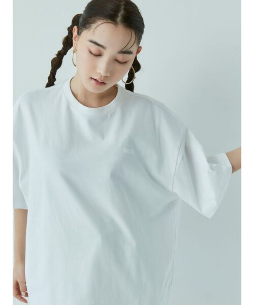 PUMA(プーマ)の「【MURUA×PUMA】アートプリントユニセックスTシャツ(Tシャツ/カットソー・レディース・ホワイト/ブラック・FREE)」の10枚目の写真