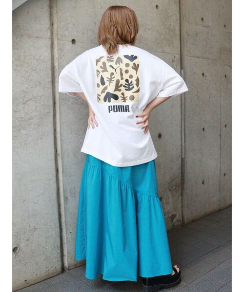 PUMA(プーマ)の「【MURUA×PUMA】アートプリントユニセックスTシャツ(Tシャツ/カットソー・レディース・ホワイト/ブラック・FREE)」の20枚目の写真