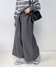 AS KNOW AS plus（アズノゥアズプラス）の「〇レースアップ ワイドパンツ（その他パンツ）」