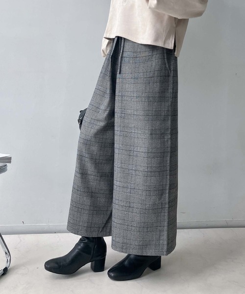 セール】〇レースアップ ワイドパンツ（その他パンツ）｜AS KNOW