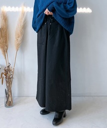 〇ウエストゴム レースアップ ワイドパンツ